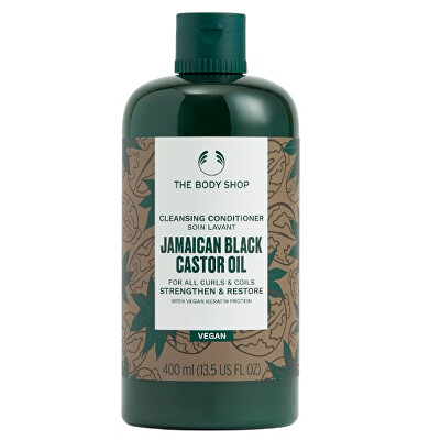 The Body Shop - Bezoplachový kondicionér pro kudrnaté a vlnité vlasy Jamaican Black Castor Oil (Cleansing Conditioner) 400 ml