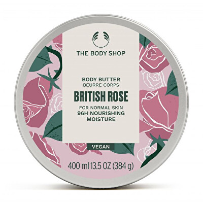 The Body Shop - Tělové máslo pro normální pokožku British Rose (Body Butter) 200 ml