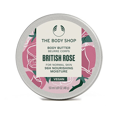 The Body Shop - Tělové máslo pro normální pokožku British Rose (Body Butter) 50 ml