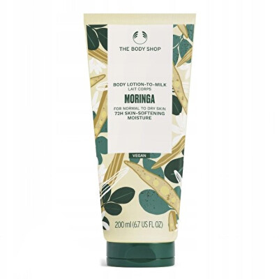 The Body Shop - Tělové mléko pro normální až suchou pokožku Moringa (Body Lotion) 200 ml
