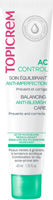 Topicrem - Denní krém pro smíšenou až mastnou pleť AC Control (Balancing Anti-Blemish Care) 40 ml