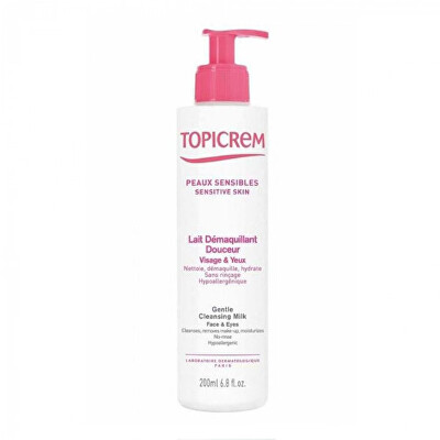 Topicrem - Čisticí pleťové mléko pro citlivou a suchou pleť (Gentle Cleansing Milk) 200 ml