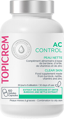 Topicrem - Doplněk stravy pro problematickou pleť se sklonem k akné AC Control (Clear Skin) 60 ks