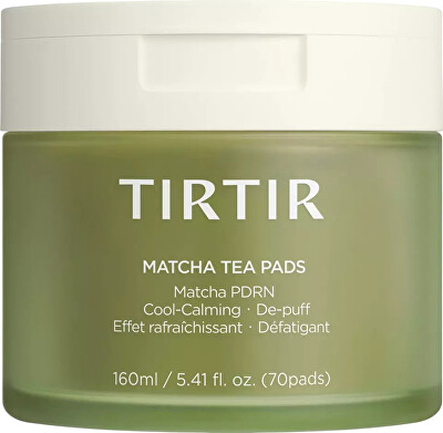 TIRTIR - Upokojujúce pleťové tampóny Matcha Tea Pads 70 ks