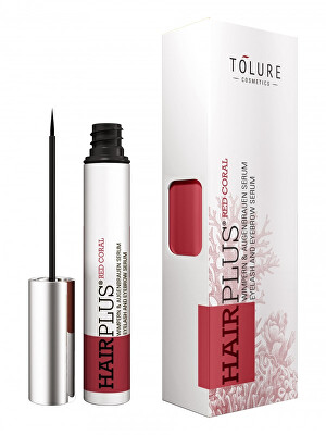 Tolure Cosmetics - Veganské sérum na řasy a obočí Hairplus Red Coral 3 ml