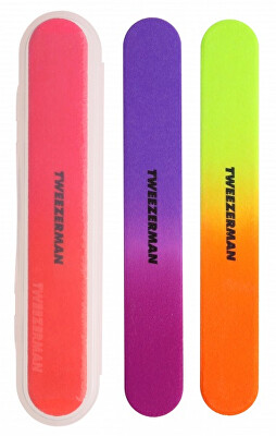 Tweezerman - Neonové pilníky na nehty (Neon Nail Files) 3 ks