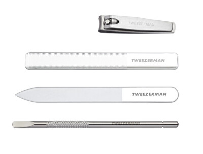 Tweezerman - Sada na manikúru se skleněnými pilníky Glass Manicure Set