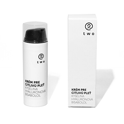 two cosmetics - 2. JAKOST -  Krém pro citlivou pleť Kyselina hyaluronová, Bisabolol 50 ml