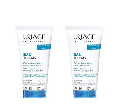 Uriage - Sada krémů na suché a popraskané ruce Eau Thermale (Water Hand Cream Set) 2 x 50 ml