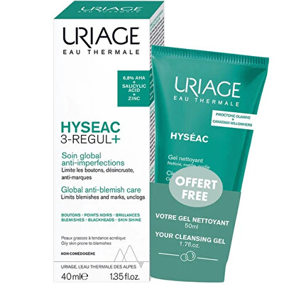 Uriage - Sada péče proti nedokonalostem pleti Hyseac 3-Regul+