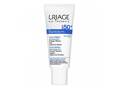 Uriage - Regenerační krém na popraskanou pokožku Bariederm SPF 50 (Cica Cream) 40 ml