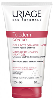 Uriage - Odličovač make-upu pro citlivou a intolerantní pleť Tolederm Control (Make-Up Removing Milky Gel) 150 ml