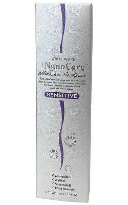 VitalCare - Zubní pasta pro citlivé zuby (White Pearl Nano Care Silver Sensitive Toothpaste) 100 g