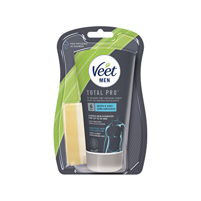 Veet - Depilační krém do sprchy pro citlivou pokožku Men Silk & Fresh 150 ml