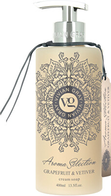 Vivian Gray - Krémové tekuté mýdlo Aroma Selection Grapefruit & Vetiver (Cream Soap) 400 ml