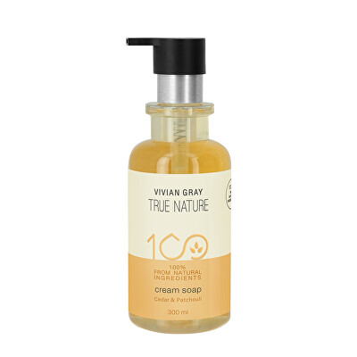 Vivian Gray - Krémové tekuté mýdlo True Nature Cedar & Patchouli (Cream Soap) 300 ml