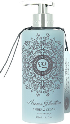 Vivian Gray - Krémové tekuté mýdlo na ruce Aroma Selection Amber & Cedar (Cream Soap) 400 ml