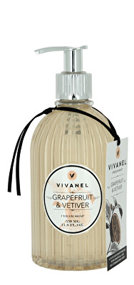 Vivian Gray - Krémové tekuté mýdlo na ruce Grapefruit & Vetiver (Cream Soap) 350 ml