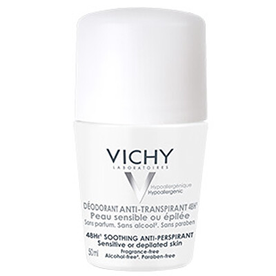 Vichy - Deodorant-Antiperspirant 48h roll-on pro citlivou nebo depilovanou pokožku (Soothing Anti-Perspirant) 50 ml