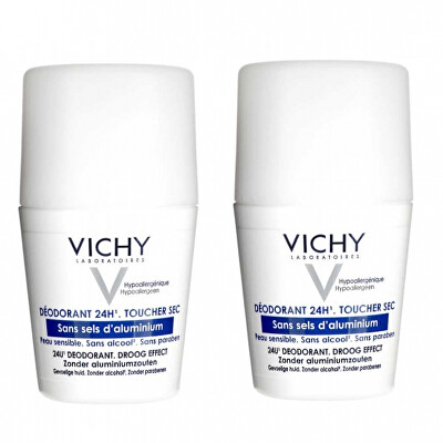Vichy - Sada kuličkových deodorantů pro citlivou pokožku 2 x 50 ml