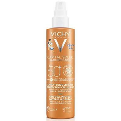 Vichy - Dětský sprej na opalování SPF 50+ Capital Soleil (Kids Cell Protect Water Fluid Spray) 200 ml