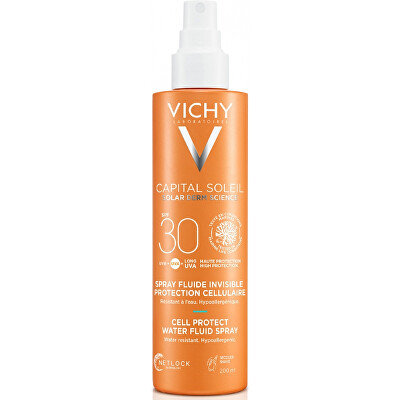 Vichy - Sprej na opalování SPF 30 Cell Protect Water Fluid Spray 200 ml