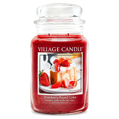 Village Candle - Vonná svíčka Strawberry Pound Cake 602 g