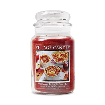 Village Candle - Vonná svíčka ve skle Warm Maple Apple Crumble 602 g