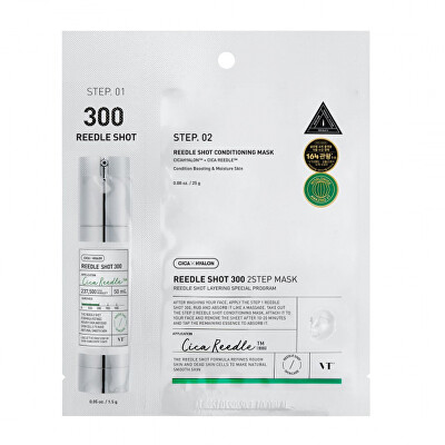 VT Cosmetics - Pleťová maska Cica Reedle Shot 300 Sheet Mask 1,5 g +25 g