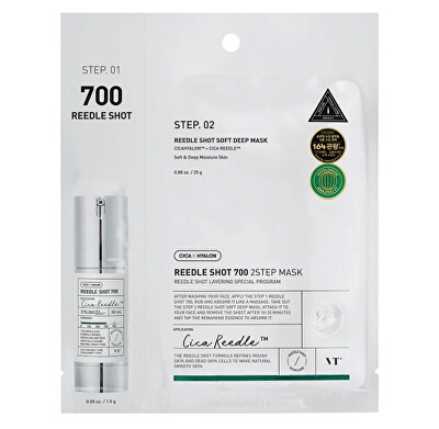VT Cosmetics - Pleťová maska Cica Reedle Shot 700 Sheet Mask 1,5 g + 25 g
