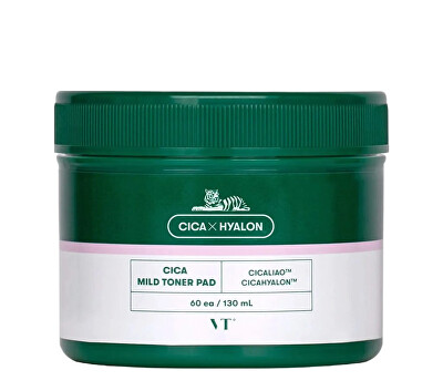 VT Cosmetics - Tonizační tamponky Cica Mild Toner Pad 60 ks