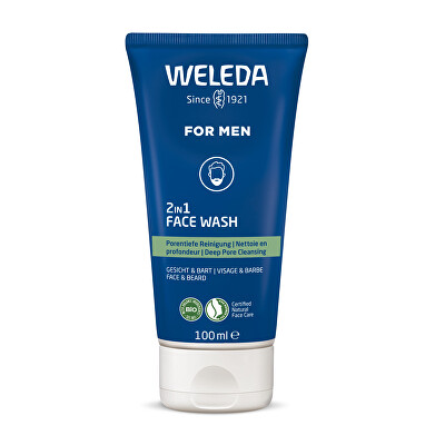 Weleda - Čisticí gel na obličej a vousy (2in1 Face Wash) 100 ml