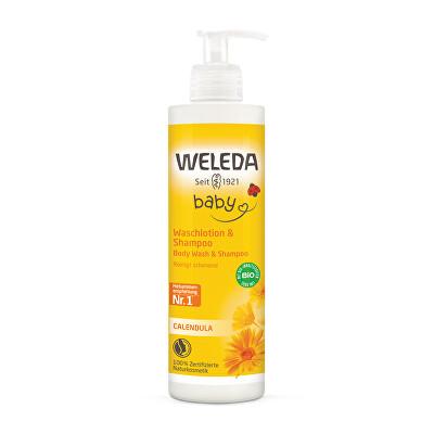Weleda - Měsíčkový mycí krém a šampon (Body Wash & Shampoo) 400 ml