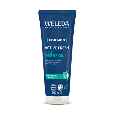 Weleda - Pánský sprchový gel For Men Active Fresh (3 in 1 Shower Gel) 200 ml
