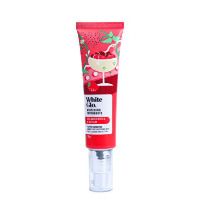 White Glo - Zubní pasta Strawberries and Cream Whitening Toothpaste 70 g