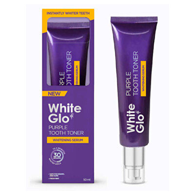 White Glo - Zubní bělicí sérum Purple Tooth Toner Whitening Serum 50 ml
