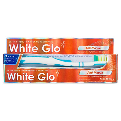 White Glo - Zubní pasta Antiplak Toothpaste 150 g