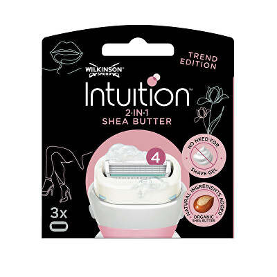 Wilkinson Sword - Náhradní hlavice Intuition 2v1 Shea Butter 3 ks
