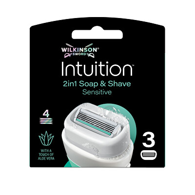 Wilkinson Sword - Náhradní hlavice Wilkinson Intuition Naturals Sensitive 3 ks