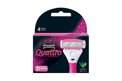 Wilkinson Sword - Náhradní hlavice Wilkinson Quattro for Women 3 ks