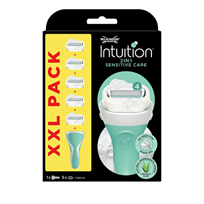 Wilkinson Sword - Holicí strojek pro ženy Intuition 2v1 Sensitive Care + 5 hlavic