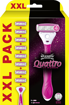 Wilkinson Sword - Holicí strojek Quattro for Women + 8 hlavic