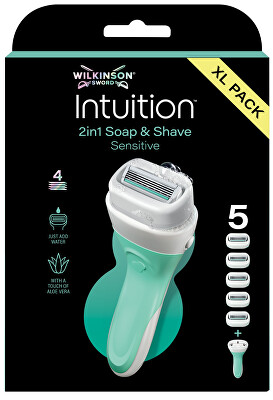 Wilkinson Sword - Holicí strojek pro ženy Intuition 2v1 Sensitive Care + 5 hlavic