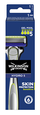 Wilkinson Sword - Holicí strojek + 1 náhradní hlavice Hydro 5 Skin Protection Sensitive