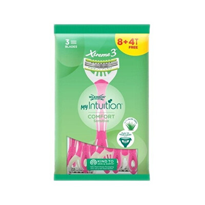 Wilkinson Sword - Jednorázový holicí strojek pro ženy My Intuition Comfort Sensitive 8 + 4 ks