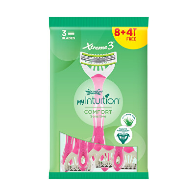 Wilkinson Sword - Eldobható borotva nőknek My Intuition Comfort Sensitive 8 + 4 db