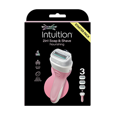 Wilkinson Sword - Holicí strojek 2v1 Soap and Shave Nourishing + 3 hlavice