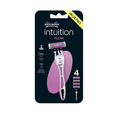 Wilkinson Sword - Holící strojek Intuition Flow + 4 hlavice