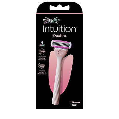 Wilkinson Sword - Holicí strojek Intuition Quattro + 1 hlavice