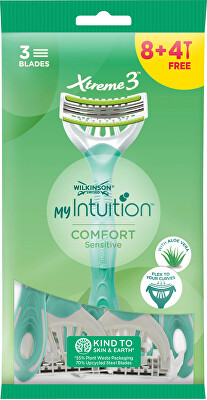 Wilkinson Sword - Jednorázový holicí strojek pro ženy My Intuition Comfort Sensitive 8 + 4 ks